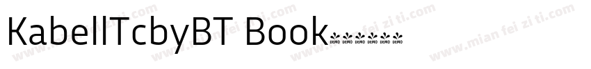 KabellTcbyBT Book字体转换